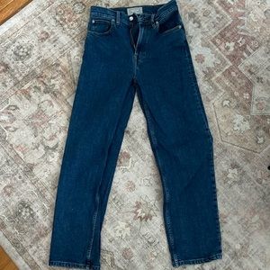 Everlane Way High Jean in dark Wash, size 26